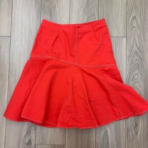 Y2K RED DENIM RALPH LAUREN SKIRT